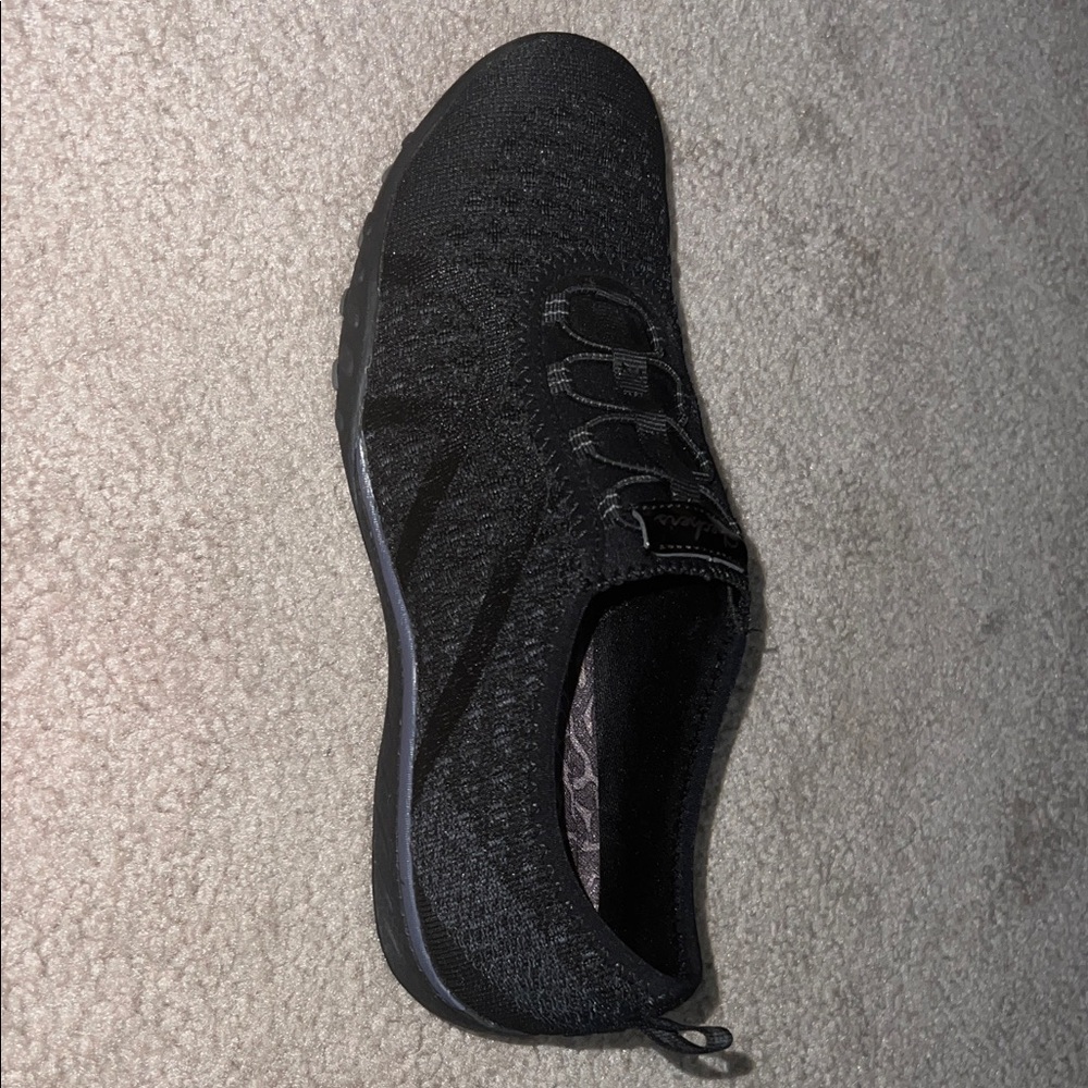 Skechers Black Relaxed Fit Slip-Ons - Picture 7 of 8